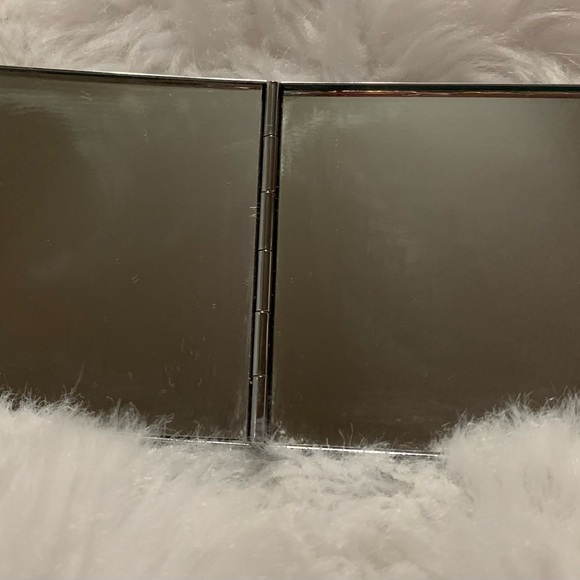 VINTAGE 2 sided Martini glass bling compact mirror Preloved ++ - Picture 3 of 7